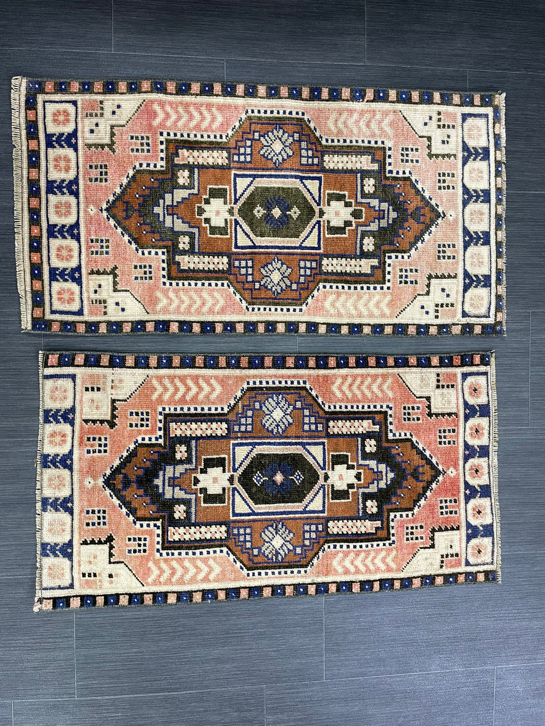 Beige Turkish Runner Rug 1' 7" x 3' 2" Hand-Knotted view