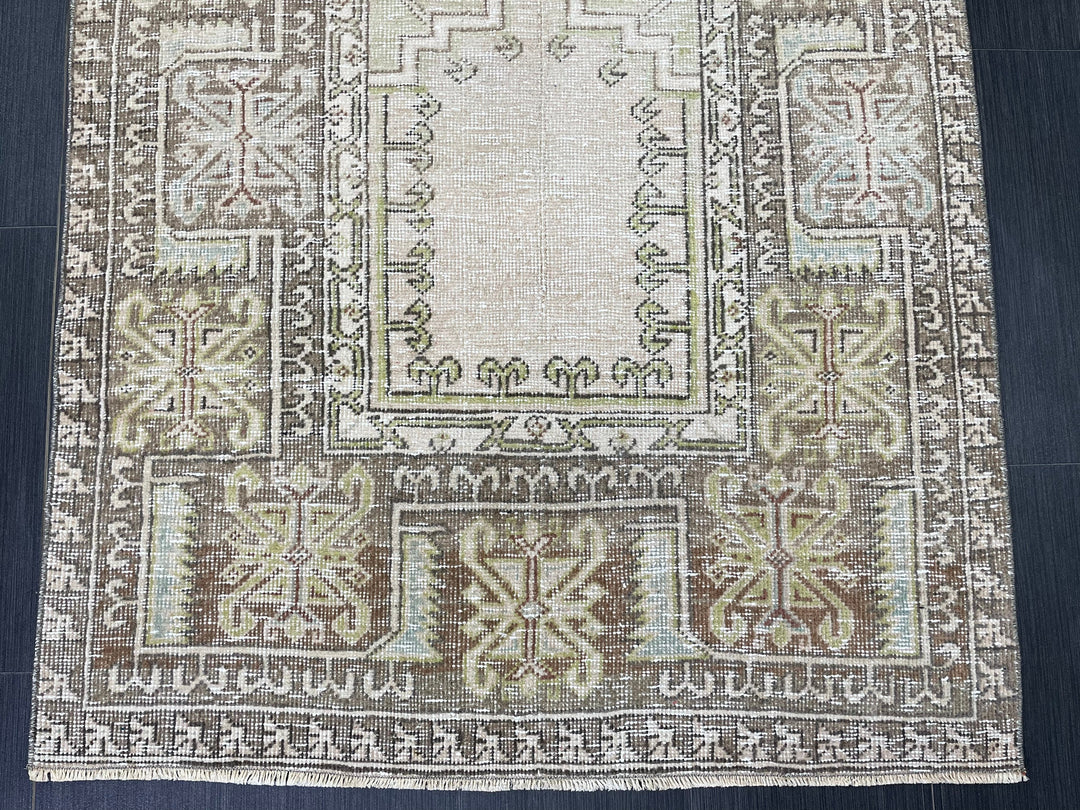 Rust Turkish Runner Rug 3' 6" x 6' 7" Hand-Knotted view 9
