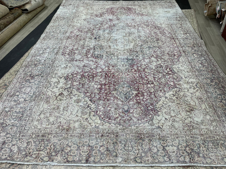 Muted Vintage Turkish Rug 8' 7" x 12' 2" - No. WR77527