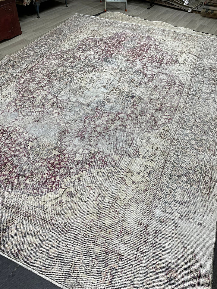 Muted Vintage Turkish Rug 8' 7" x 12' 2" - No. WR77527