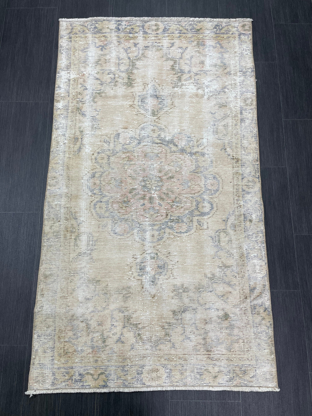 Beige Turkish Runner Rug 2' 11" x 5' 2" Hand-Knotted view