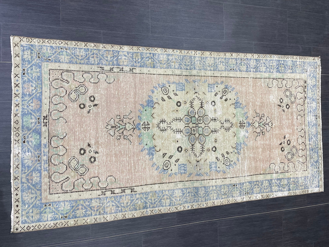 Beige Turkish Runner Rug 3' 3" x 6' 8" Hand-Knotted view