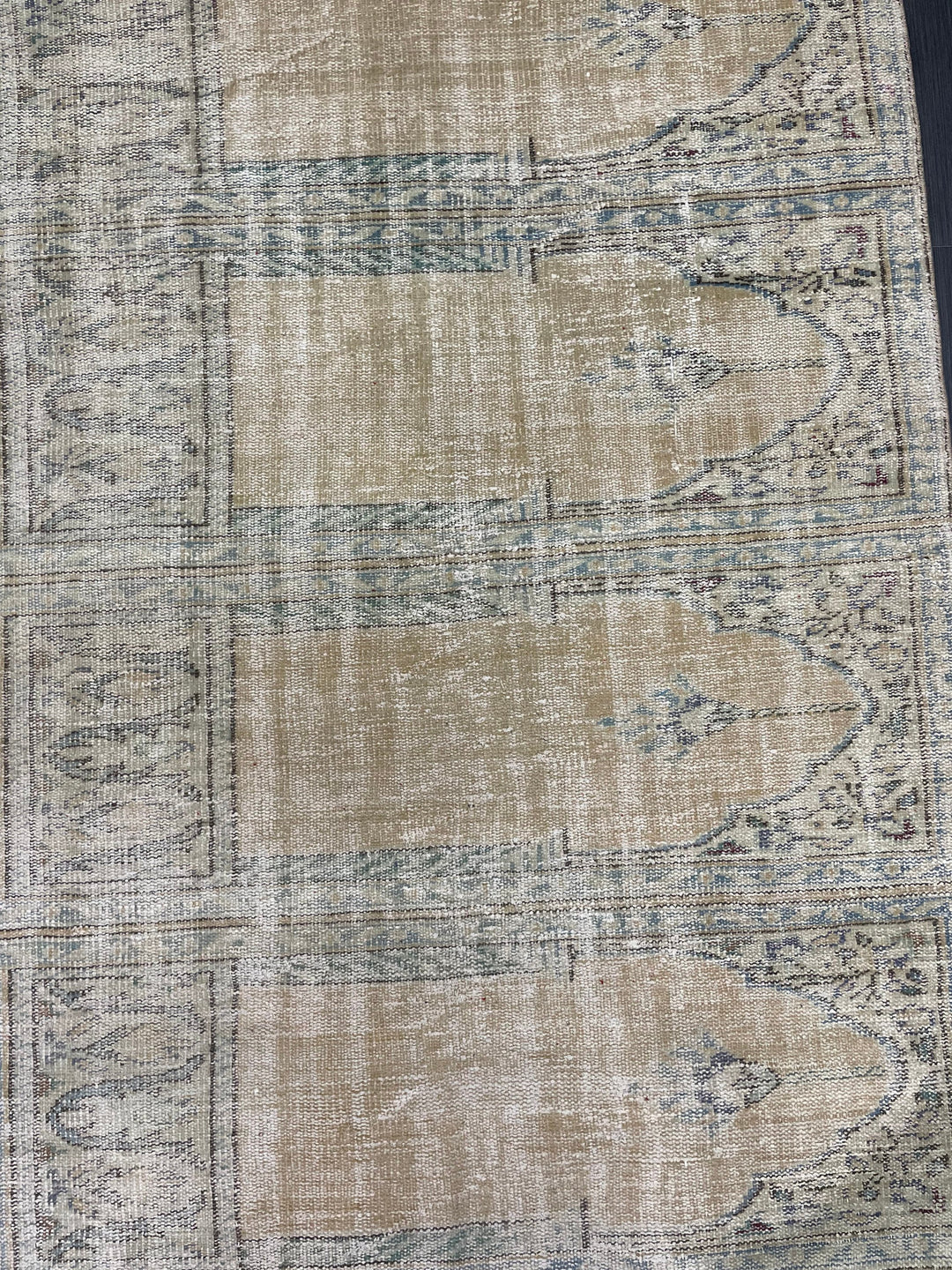 Blue Turkish Runner Rug 4' 3" x 7' 7" Hand-Knotted | No. WR61356