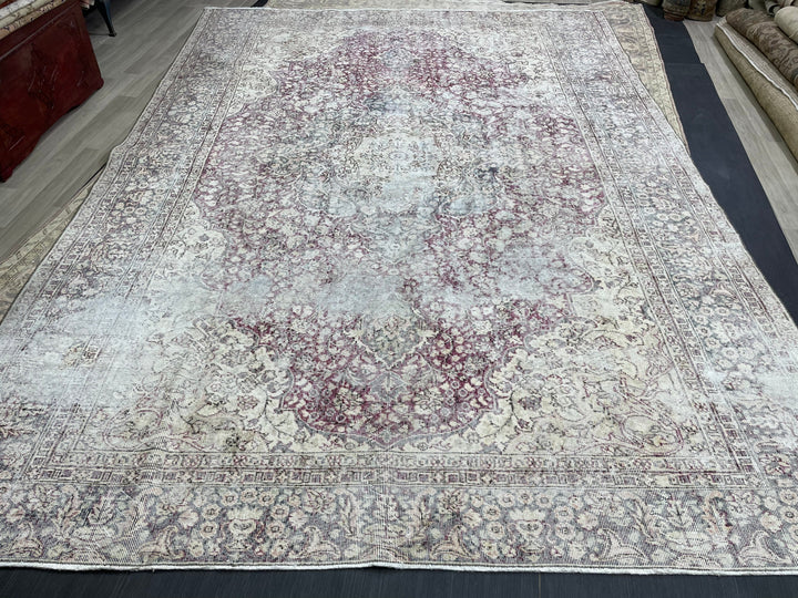 Muted Vintage Turkish Rug 8' 7" x 12' 2" - No. WR77527