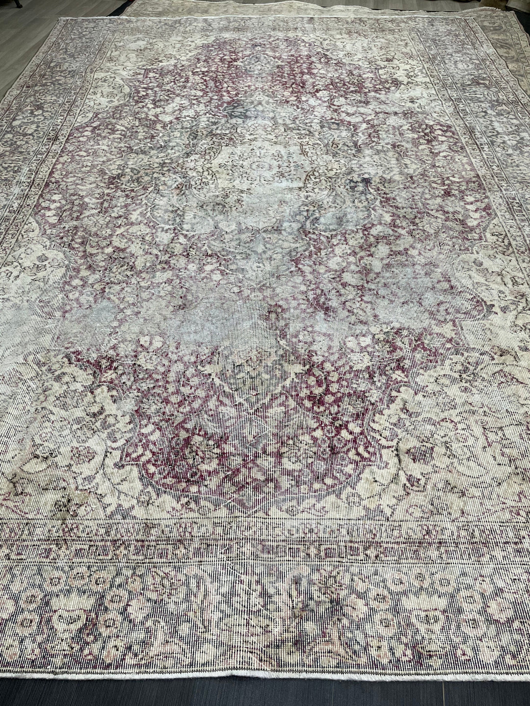 Muted Vintage Turkish Rug 8' 7" x 12' 2" - No. WR77527
