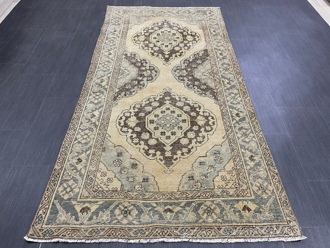 Rust Turkish Runner Rug 3' 6" x 6' 11" Hand-Knotted view