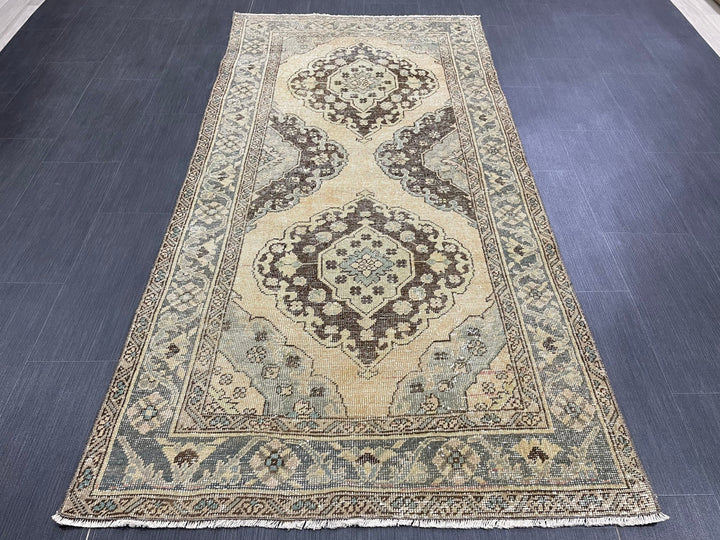 Rust Turkish Runner Rug 3' 6" x 6' 11" Hand-Knotted view