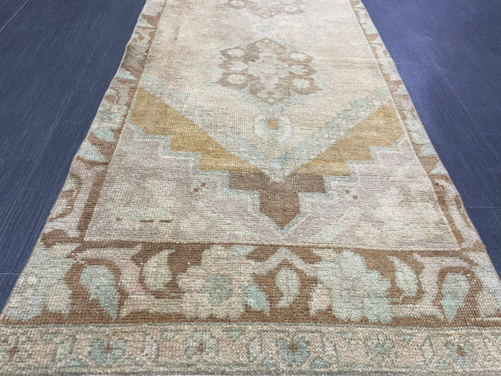 Turkish Runner Rug 2' 4" x 10' 11" Hand-Knotted view