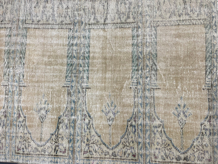 Blue Turkish Runner Rug 4' 3" x 7' 7" Hand-Knotted | No. WR61356