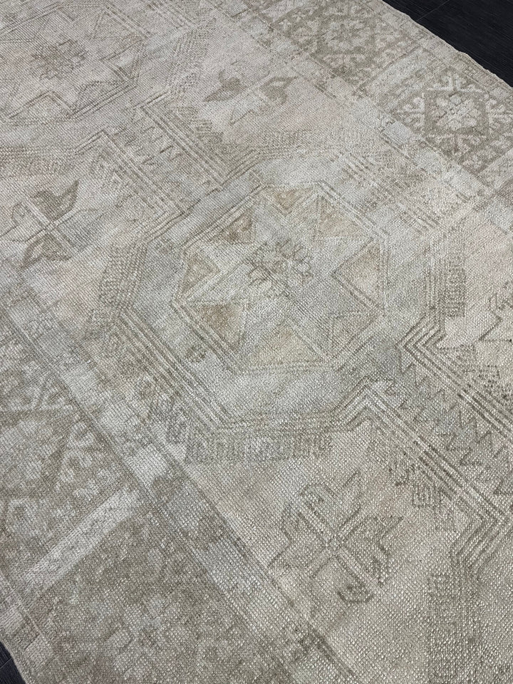 Rust Turkish Runner Rug 4' 6" x 10' 9" Hand-Knotted field