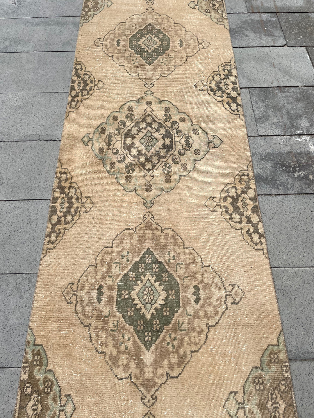 Beige Turkish Runner Rug 2' 9" x 24' 3" Hand-Knotted view 9