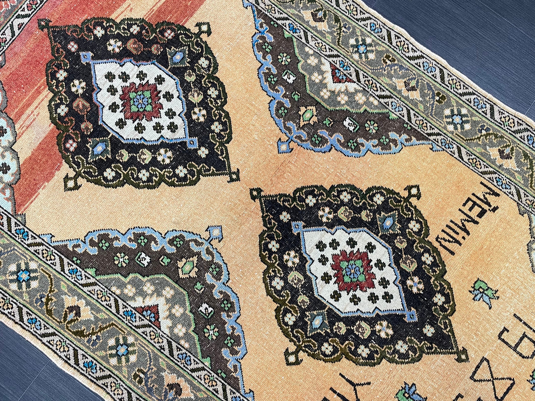 Beige Turkish Oushak Rug 4' x 6' 11" Hand-Knotted view