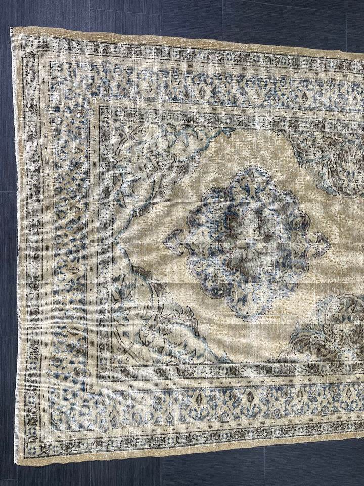Beige Turkish Runner Rug 5' x 12' 11" Hand-Knotted view 9