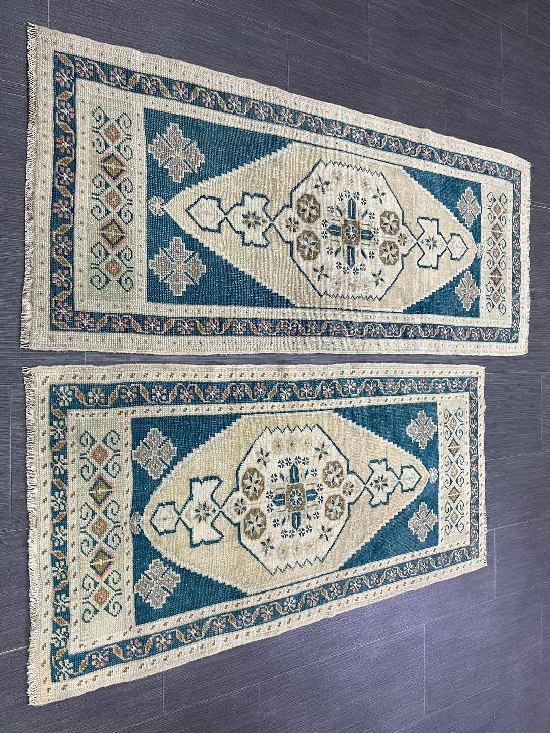 Beige Turkish Runner Rug 1' 11" x 5' 4" Hand-Knotted view