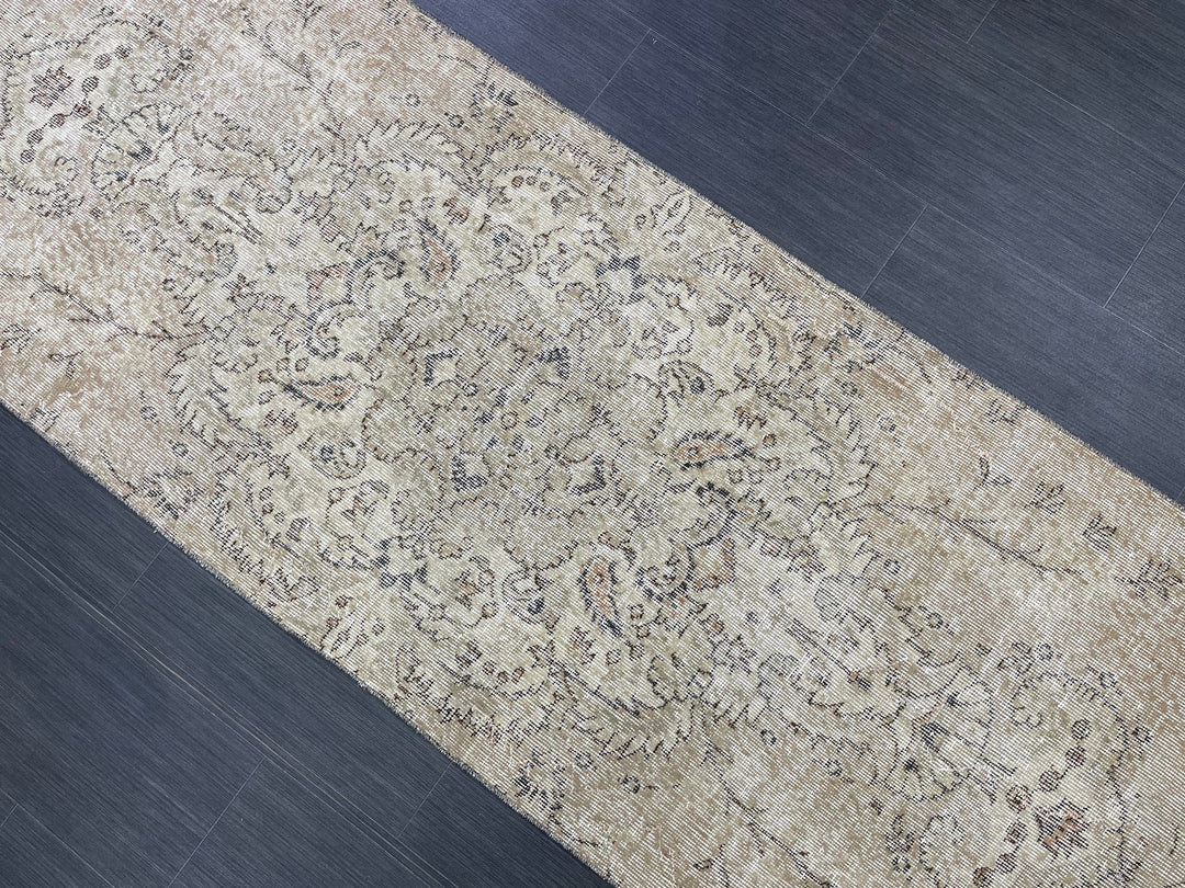 Rust Turkish Runner Rug 2' 9" x 10' 2" Hand-Knotted view