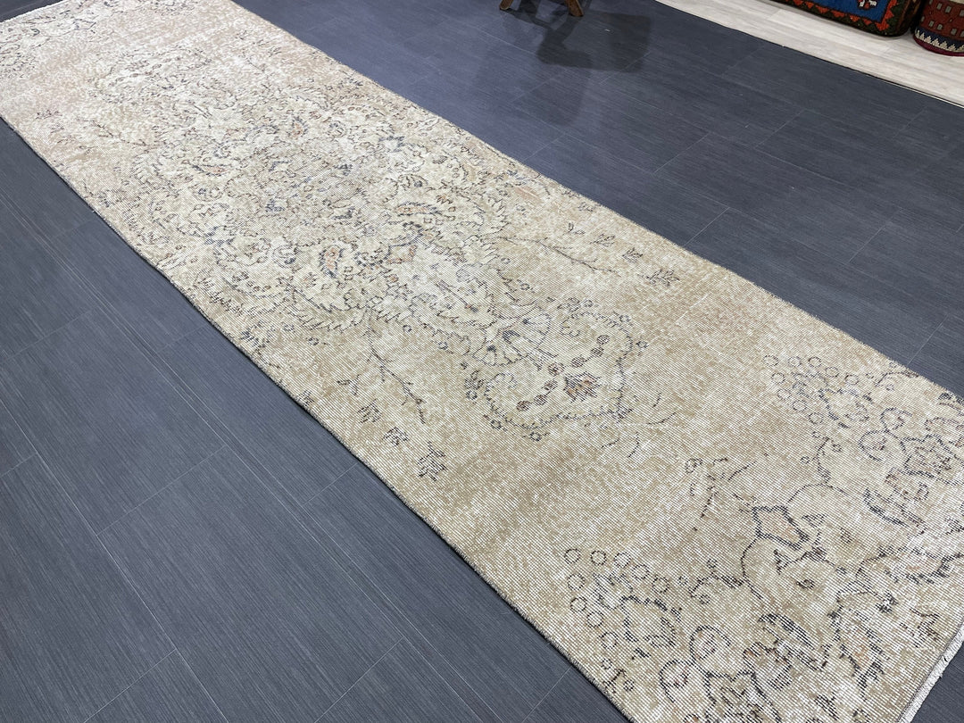 Rust Turkish Runner Rug 2' 9" x 10' 2" Hand-Knotted view 9