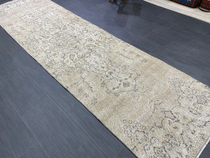 Rust Turkish Runner Rug 2' 9" x 10' 2" Hand-Knotted view 9