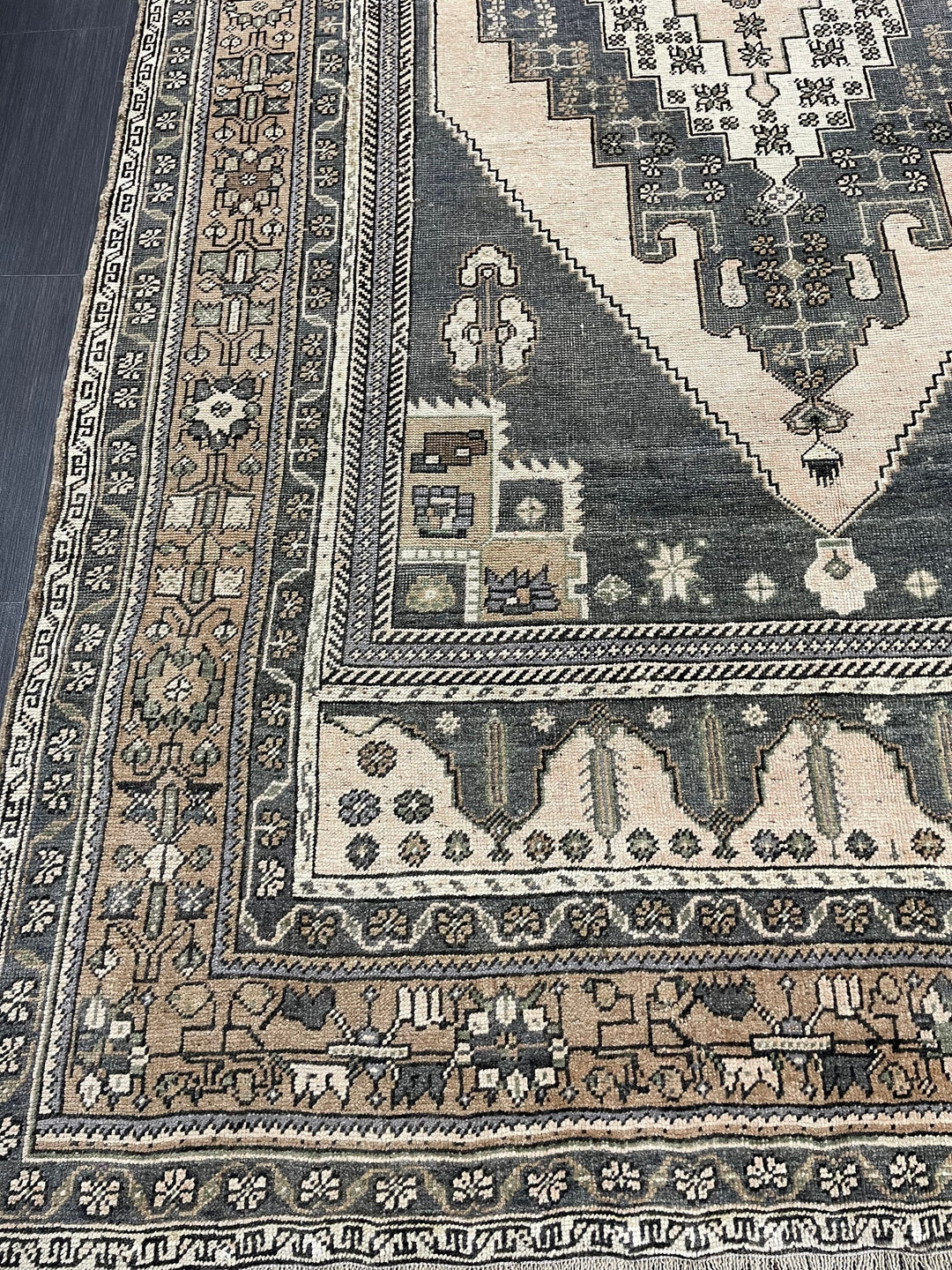 Green Turkish Oushak Rug 6' 3" x 10' 6" Hand-Knotted | No. WR31267