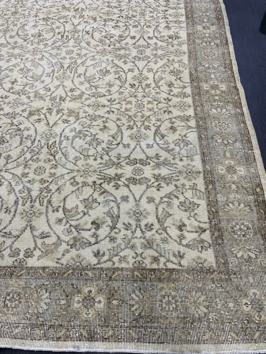 Rust Turkish Runner Rug 6' 4" x 9' 10" Hand-Knotted pattern