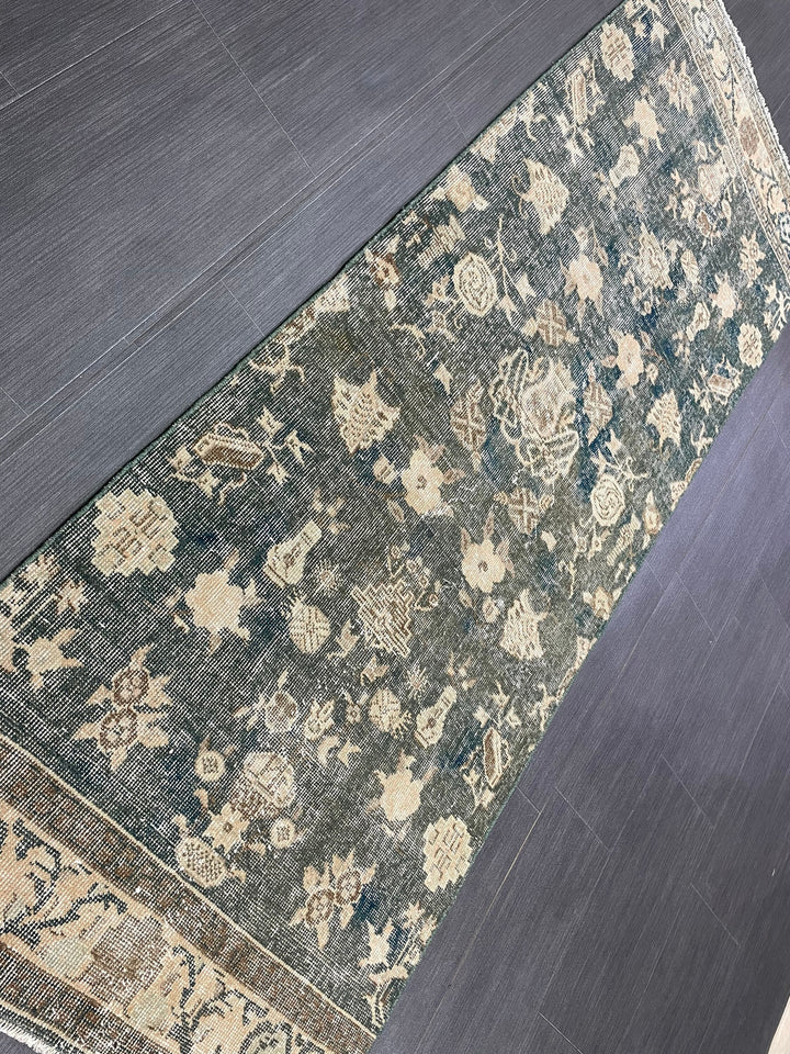 Brown Turkish Runner Rug 2' 7" x 6' 11" Hand-Knotted | No. WR52742