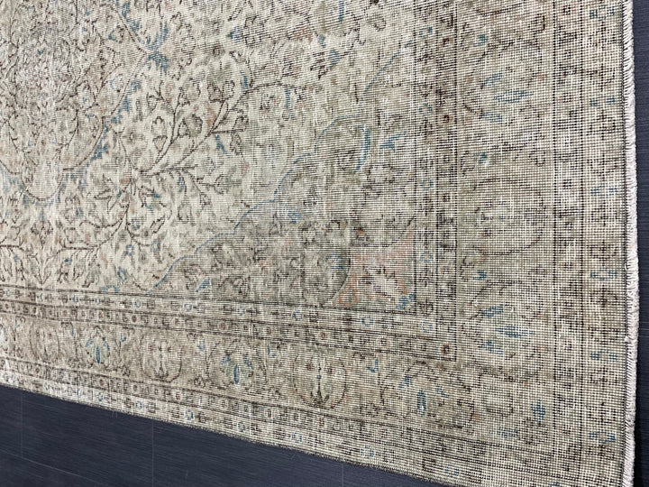 Rust Turkish Runner Rug 5' 7" x 8' 10" Hand-Knotted view 9