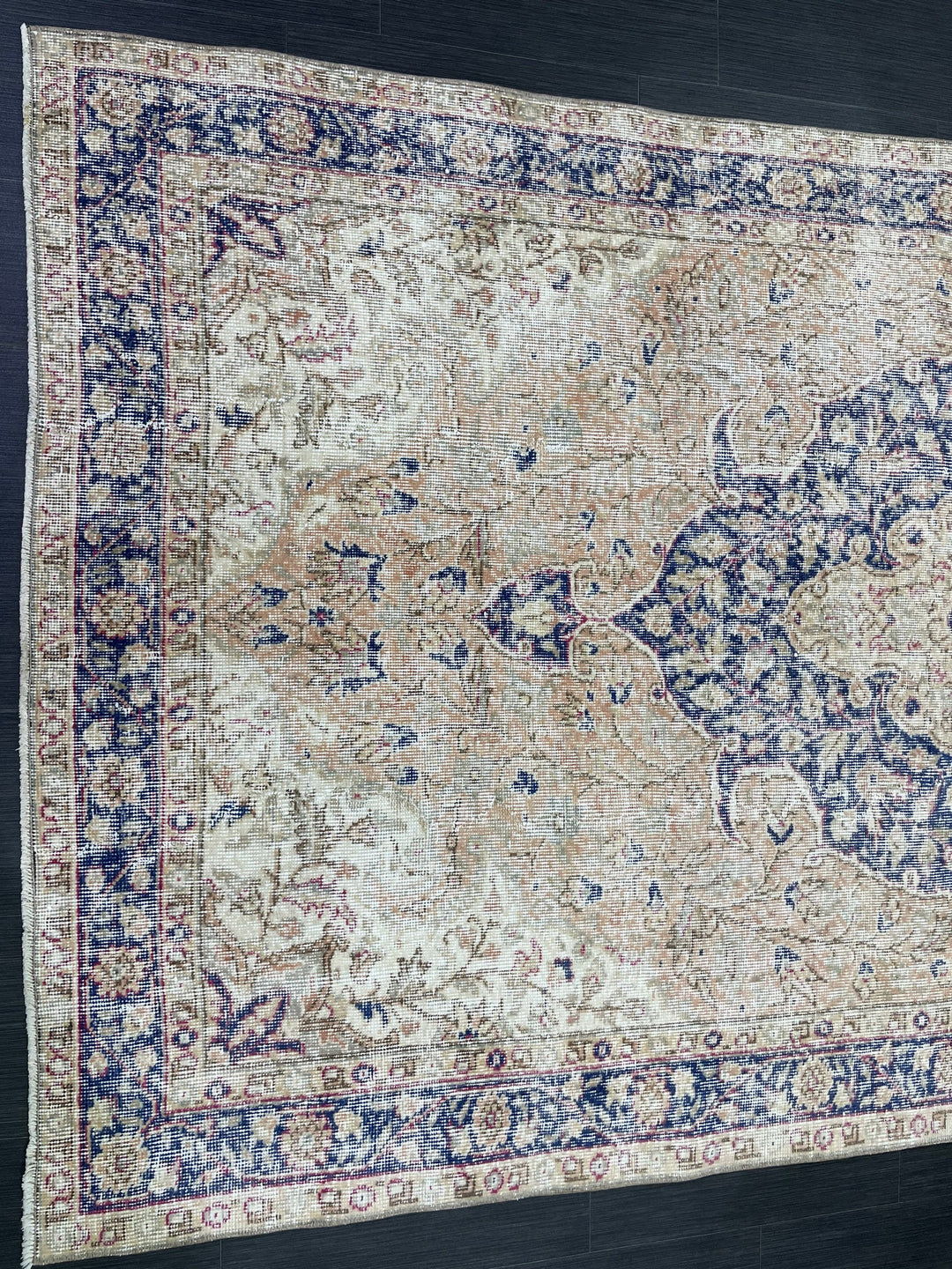 Blue Turkish Oushak Rug 5' 1" x 8' 9" Hand-Knotted | No. WR26826