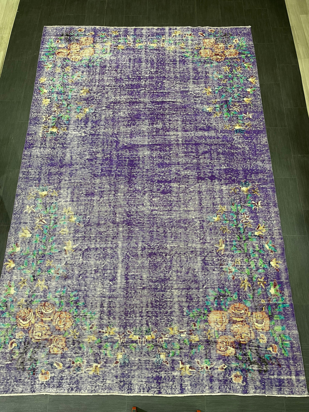 Beige Turkish Oushak Rug 6' 7" x 10' 7" Hand-Knotted | No. WR33487
