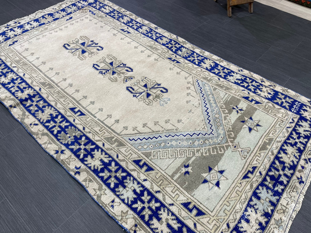 Turkish Oushak Rug 3' 7" x 6' 6" Hand-Knotted