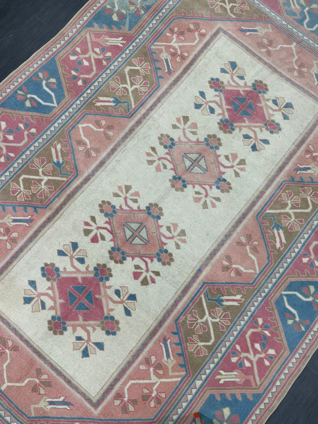 Blue Turkish Oushak Rug 6' 10" x 10' 4" Hand-Knotted | No. WR21080