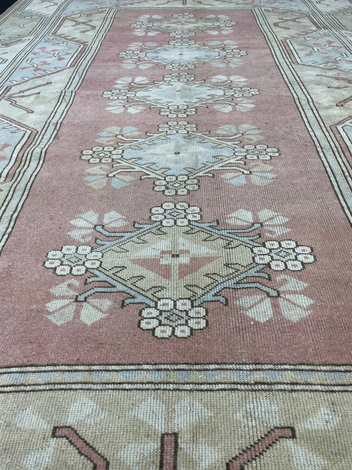 Blue Turkish Oushak Rug 6' 7" x 9' 10" Hand-Knotted view 9