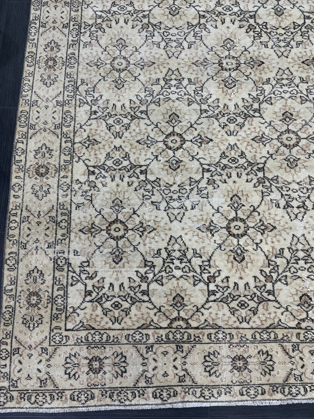 Muted Vintage Turkish Rug 6' 10" x 11' - No. WR56269