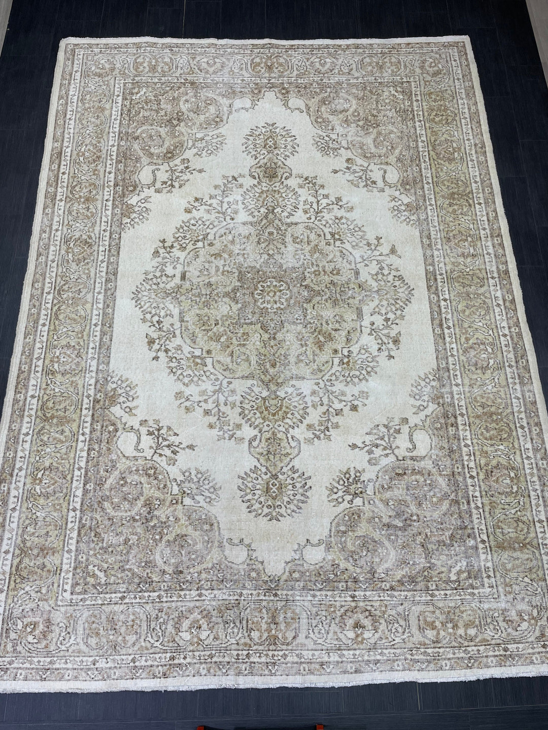 Vintage Vintage Turkish Rug 7' 3" x 10' 1" - No. WR91435