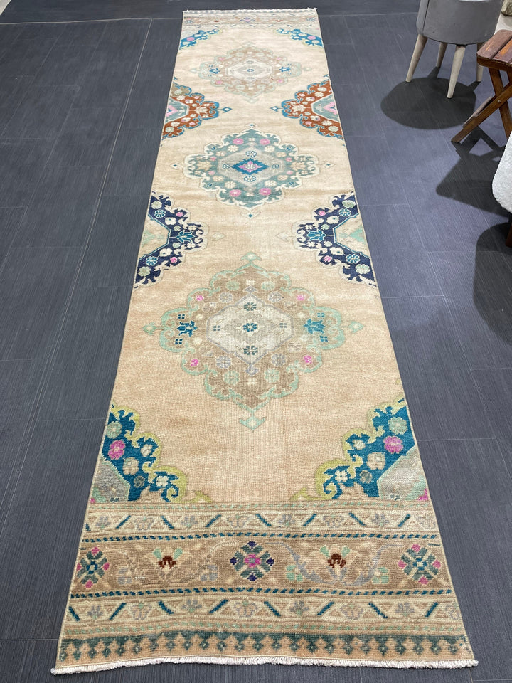 Turkish Runner Rug 2' 7" x 11' 5" Hand-Knotted view