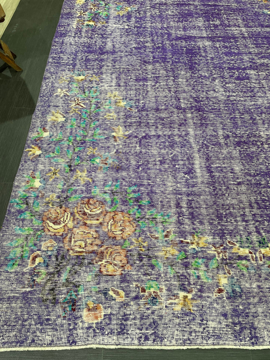 Beige Turkish Oushak Rug 6' 7" x 10' 7" Hand-Knotted | No. WR33487