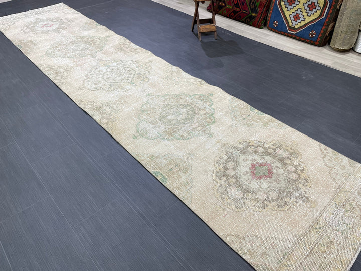 Turkish Runner Rug 2' 9" x 12' 5" Hand-Knotted view