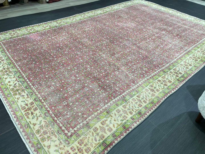 Blue Turkish Oushak Rug 6' 8" x 10' 3" Hand-Knotted | No. WR20076