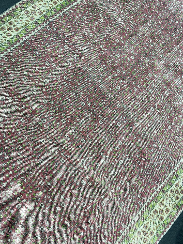 Blue Turkish Oushak Rug 6' 8" x 10' 3" Hand-Knotted | No. WR20076