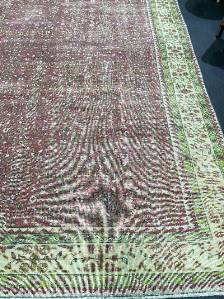 Blue Turkish Oushak Rug 6' 8" x 10' 3" Hand-Knotted | No. WR20076