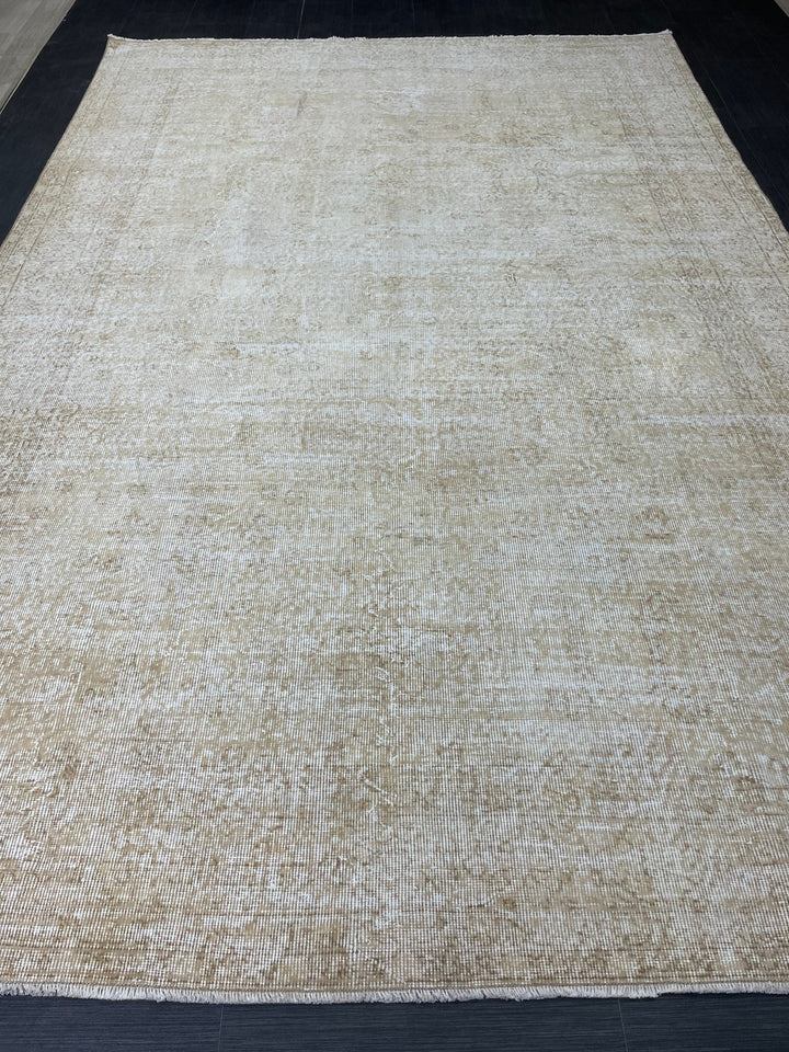 Beige Turkish Oushak Rug 6' 11" x 10' 5" Hand-Knotted view