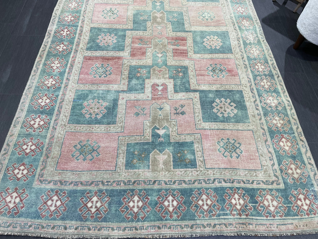 Turkish Oushak Rug 4' 11" x 11' 1" Hand-Knotted view