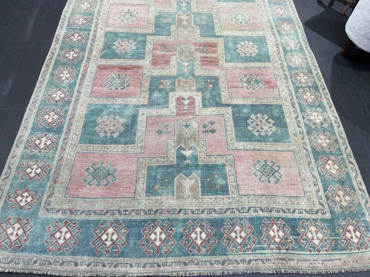 Turkish Oushak Rug 4' 11" x 11' 1" Hand-Knotted view