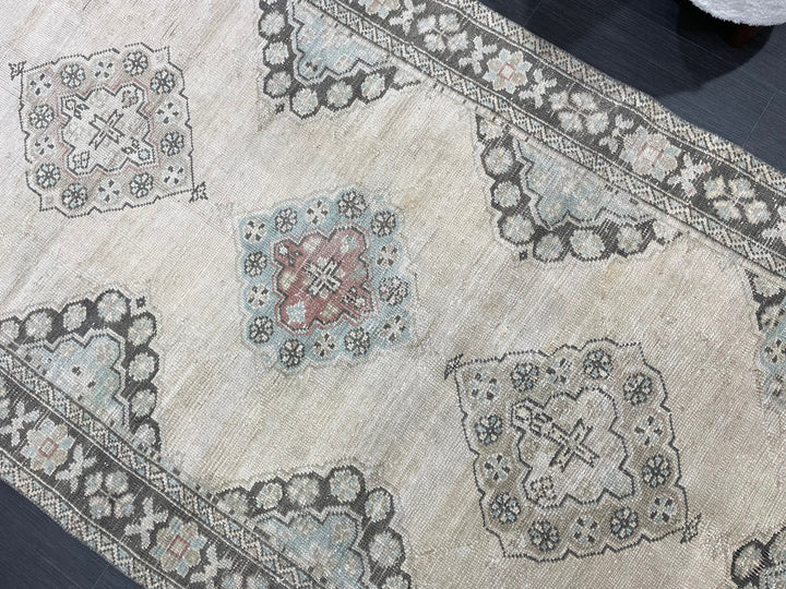 Turkish Runner Rug 4' 4" x 10' 4" Hand-Knotted view