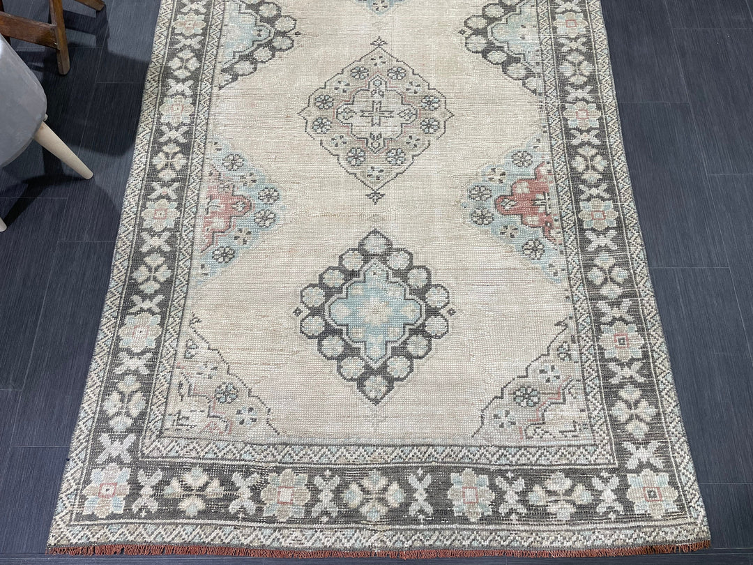 Turkish Runner Rug 4' 4" x 10' 4" Hand-Knotted view 9
