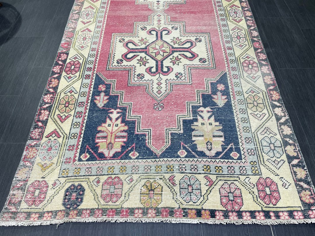 Rust Oushak Rug 4' 2" x 9' 2" - No. WR77175