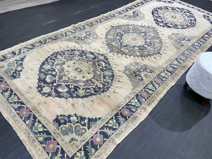 Turkish Oushak Rug 5' x 11' 8" Hand-Knotted view 9