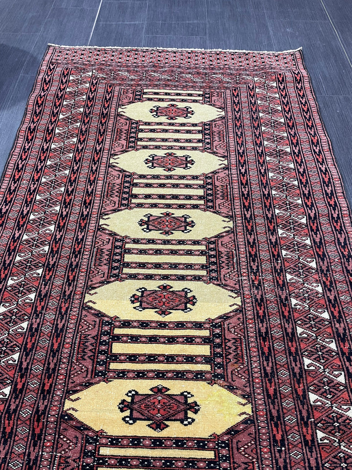Navy Turkish Runner Rug 3' x 5' 1" Hand-Knotted view 9