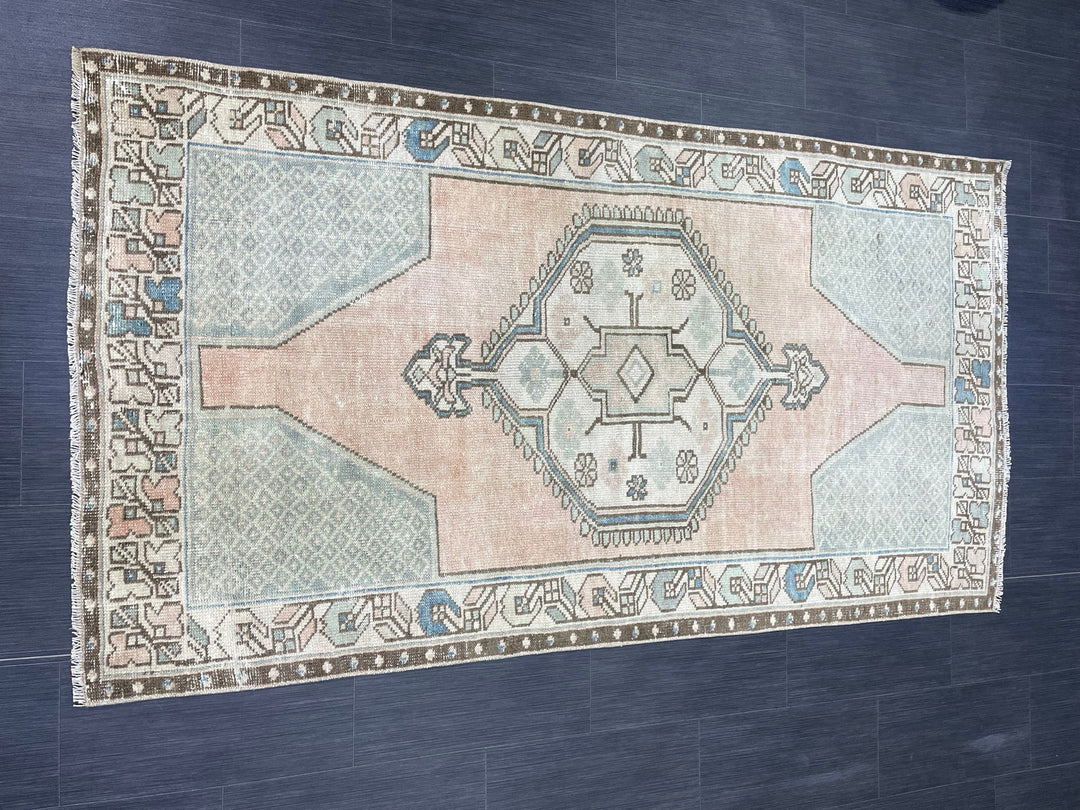 Rust Turkish Oushak Rug 3' 10" x 7' 1" Hand-Knotted view 9