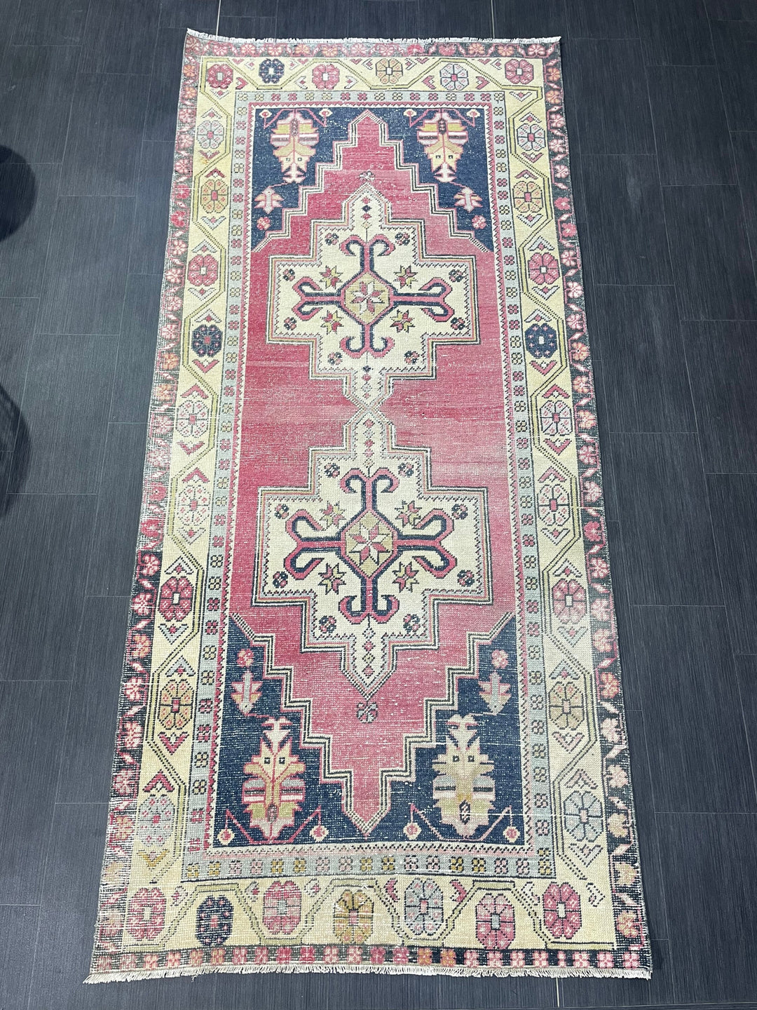 Rust Oushak Rug 4' 2" x 9' 2" - No. WR77175