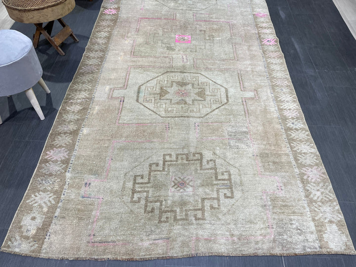 Beige Turkish Oushak Rug 5' x 11' 7" Hand-Knotted view 9