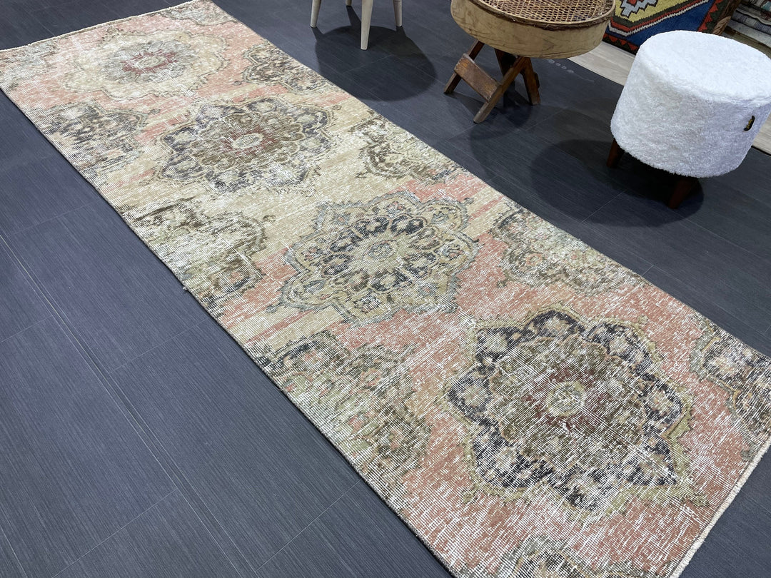 Rust Turkish Runner Rug 2' 9" x 7' 7" Hand-Knotted